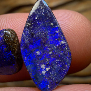 Half Price Card 6.2cts - Australian Boulder Seam Opal Pair