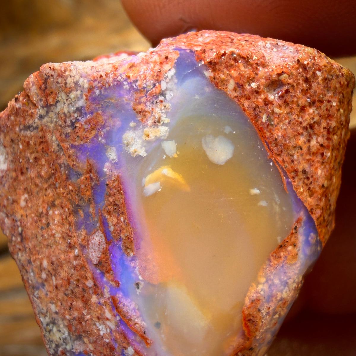 88.9cts - Boulder Pipe Opal Rough Piece. Australian Opal