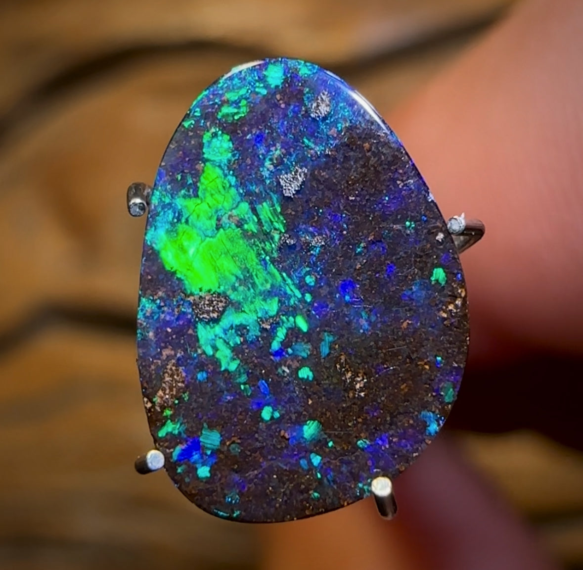 New Price 50% Off RRP 🚨 Quality 2.65cts - Great Black Queensland Boulder Seam Opal from Winton