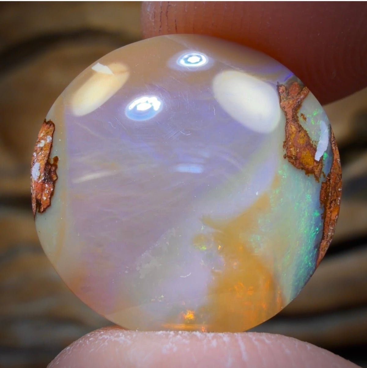 6.4cts - Solid Australian Boulder Pipe Opal