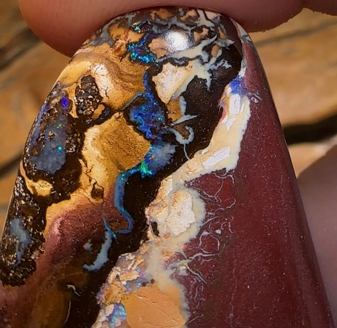 198.7cts - XL Queensland Boulder Picture Stone Opal from Yowah