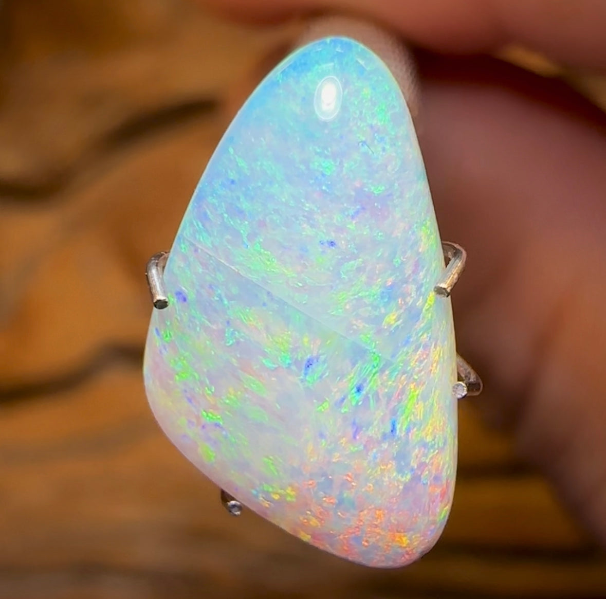 2.8cts - Solid Australian Boulder Pipe Opal - Opal Whisperers