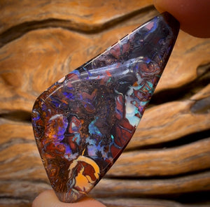 54.8cts - TOP Tribal Australian Boulder Opal from Koroit