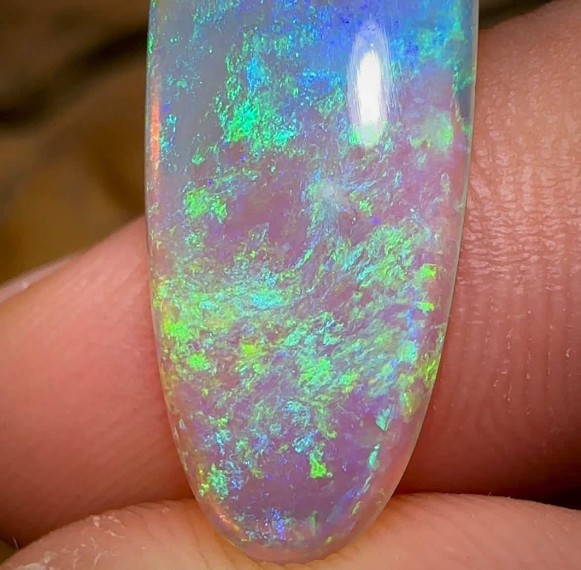 5.8cts - Rare Mintabie Crystal Opal. Gem Quality - Opal Whisperers
