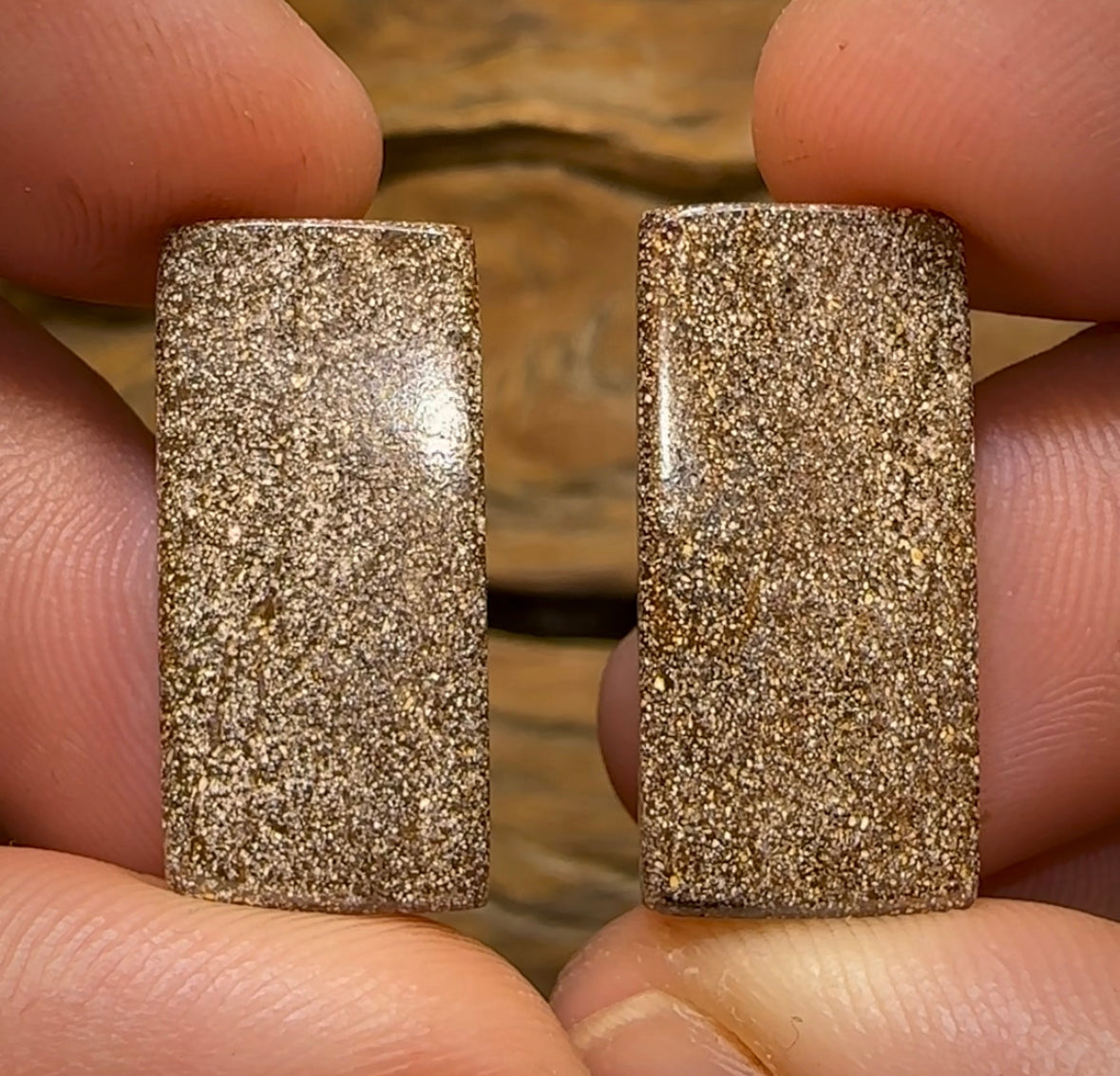 34.9cts - Solid Queensland Boulder Opal Pair - Opal Whisperers