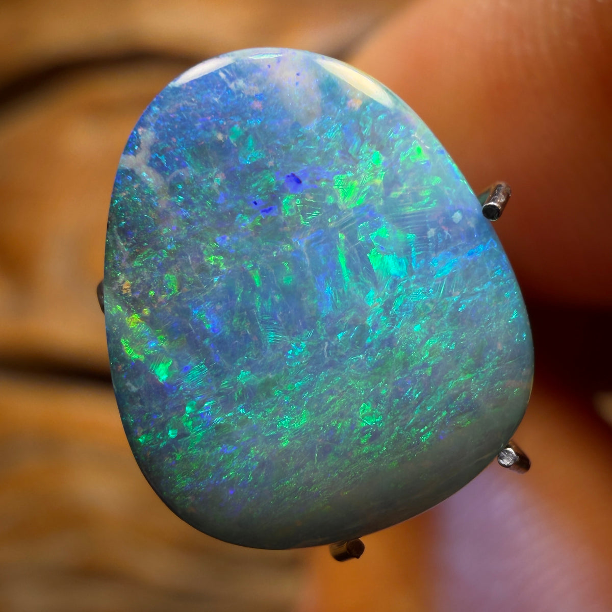 Half Price Card! 3.9cts - Queensland Boulder Seam Opal from Winton