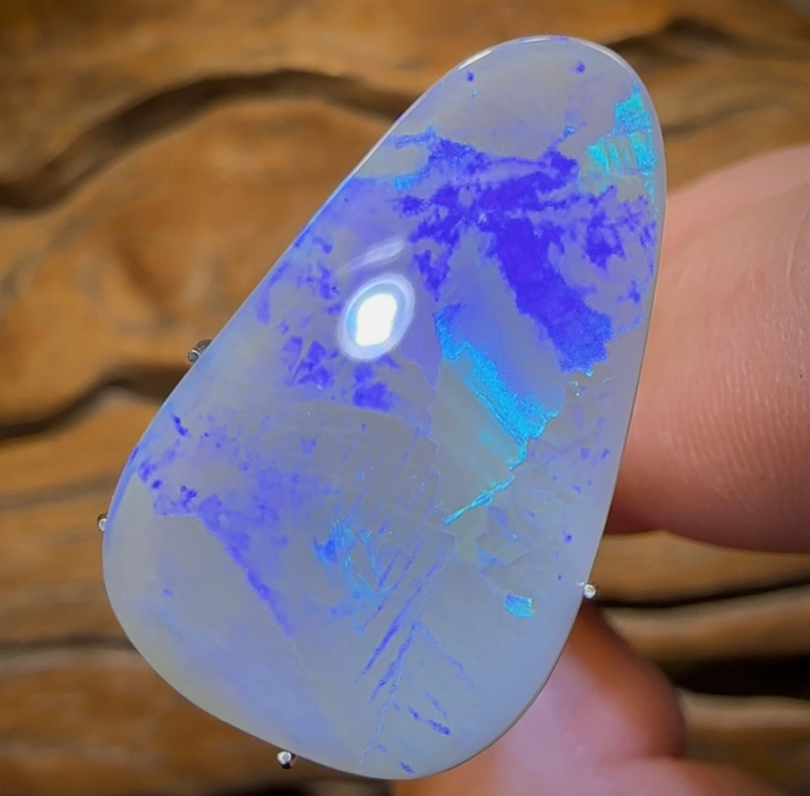 7.4cts - Lightning Ridge Dark Opal - Opal Whisperers