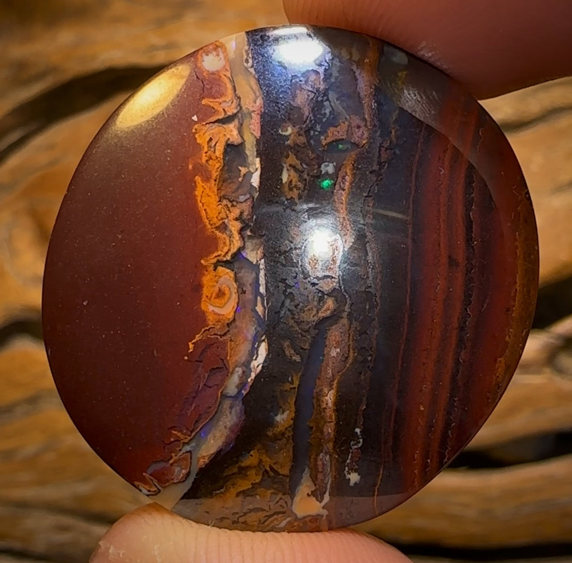 85.3cts - Queensland Boulder Opal from Yowah Very Large Double Sided