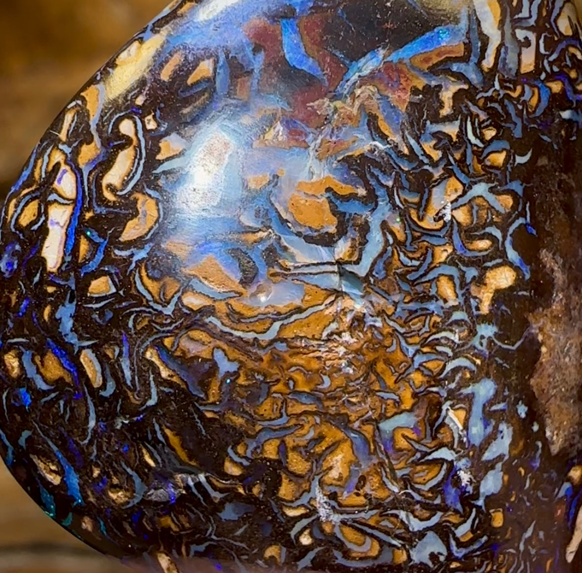 84.3cts - Queensland Boulder Tribal Opal. Double Sided Heavily Discounted - Opal Whisperers