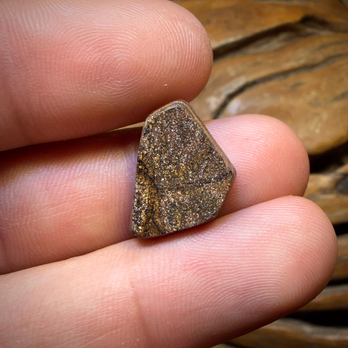 10,3 ct – Queensland Boulder Seam Opal. Riffmuster