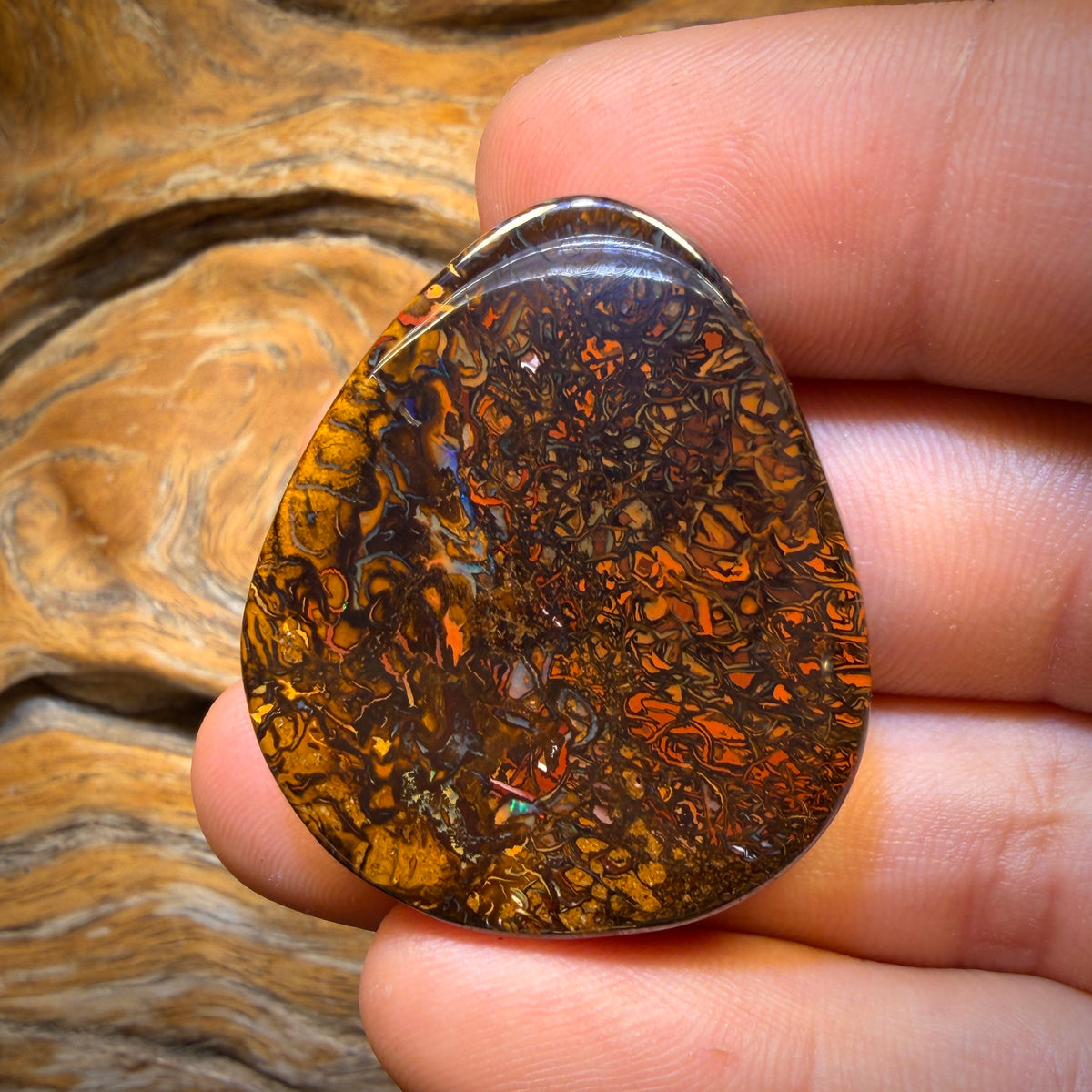 Half Price Card! 104.4cts - Tribal Yowah Nut Opal. Australian Opal