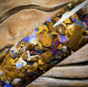 127.8cts - Vial of Australian Boulder Opal Rough