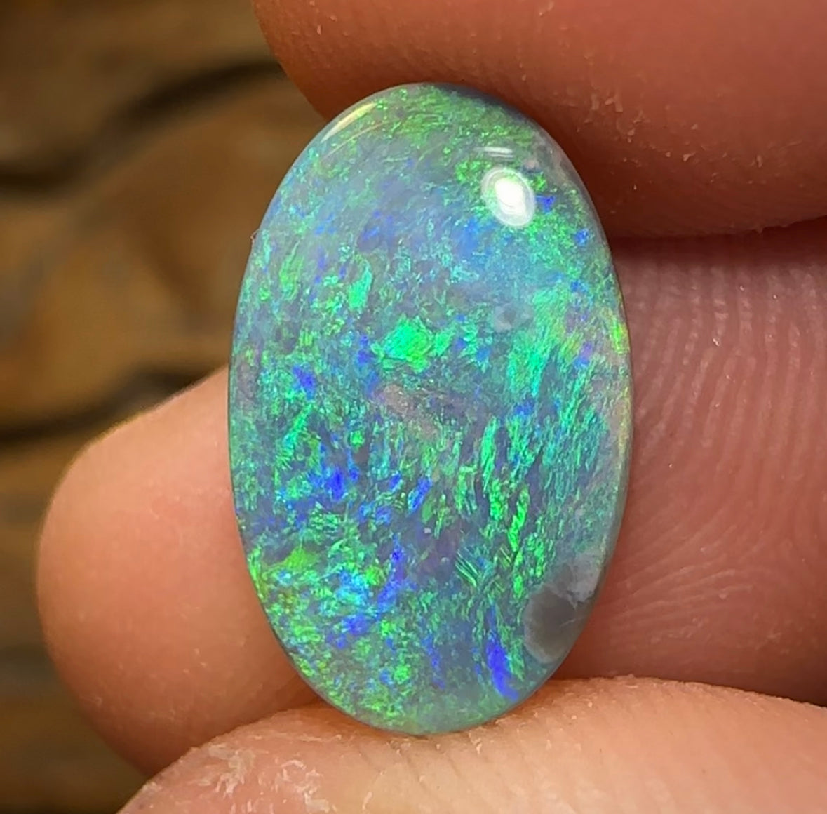 3.75cts - Lightning Ridge Black Opal - Opal Whisperers