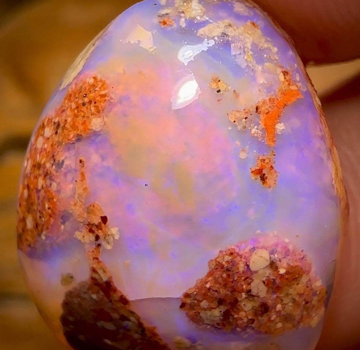 Wild Card! 28.1cts - Boulder Pipe Opal Rub. Australian Opal
