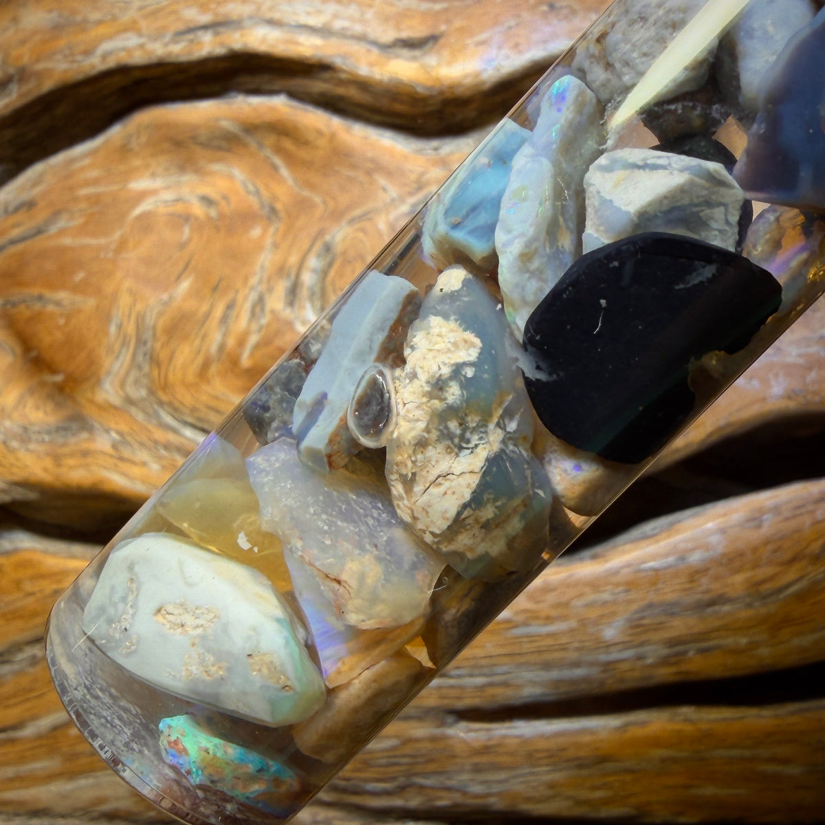 118.9cts - Lightning Ridge Opal Vial
