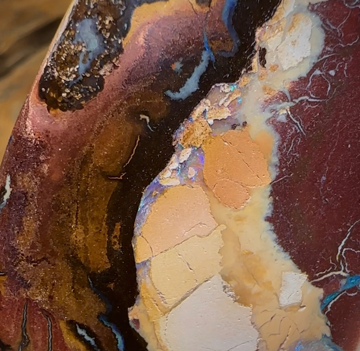 198.7cts - XL Queensland Boulder Picture Stone Opal from Yowah