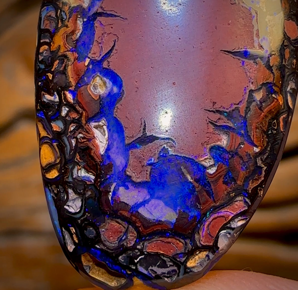 51.8cts - Tribal Queensland Boulder Opal from Yowah