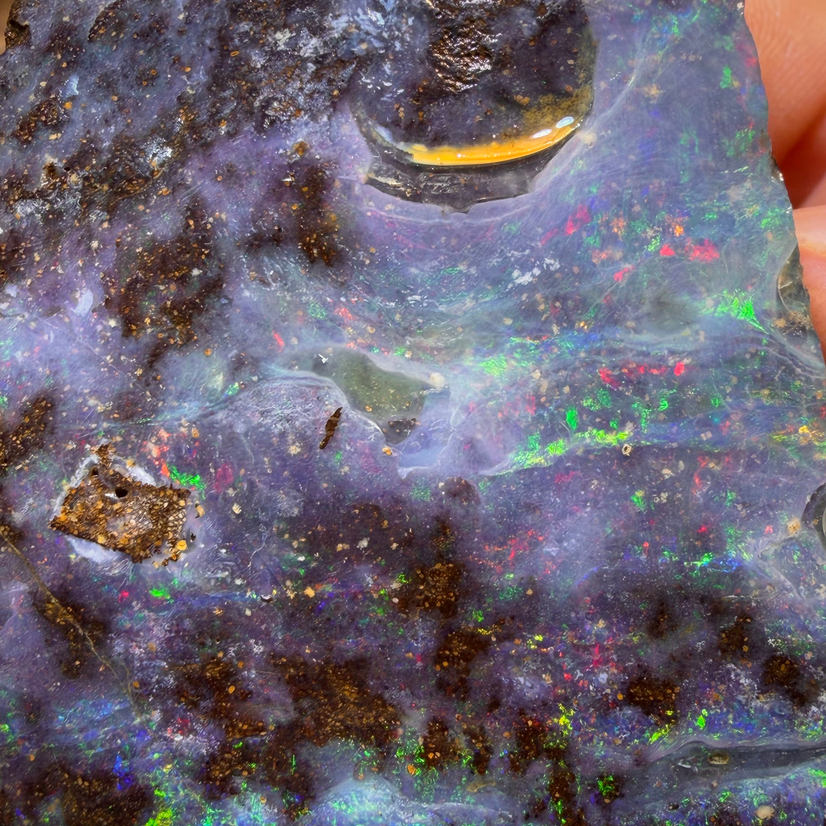 838.5cts - Amazing Queensland Boulder Seam Opal Rough Piece. Natural Split
