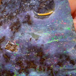 838.5cts - Amazing Queensland Boulder Seam Opal Rough Piece. Natural Split