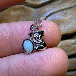 Sterling Silver - Solid South Australian Crystal Opal Pendant