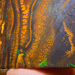 464.8cts - Wow! Large Tribal Yowah Nut Opal Rub. Metallic Colour
