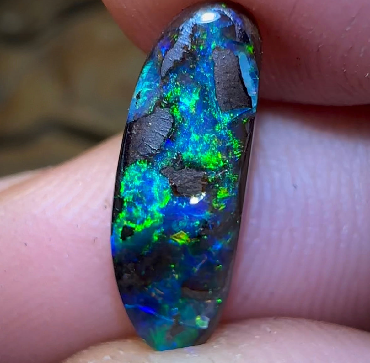 3.3cts - Solid Queensland Boulder Opal - Opal Whisperers