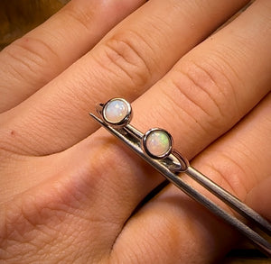 “Multi Size” Sterling Silver - South Australian Crystal Opal Ring