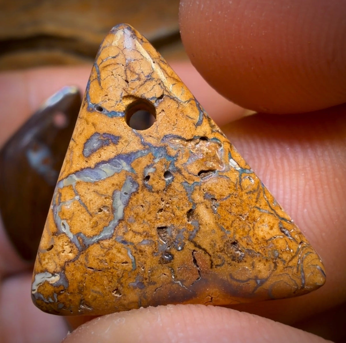 87.6cts - 5x Drilled Queensland Boulder Opals. Wholesale Parcel