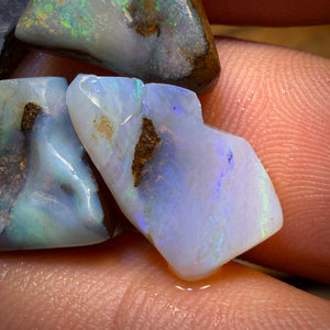 30.9cts - 5x Australian Boulder Seam Opal Rubs Parcel