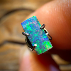 📣 OPALFEST 🔨 AUCTION 🔨 No Reserve 0.4cts - Queensland Boulder Seam Opal from Winton