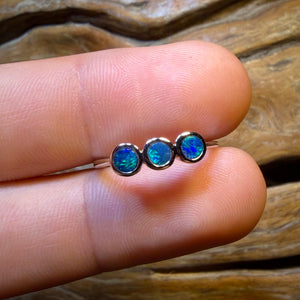 HDW Sterling Silver - Queensland Boulder Opal Doublet Ring