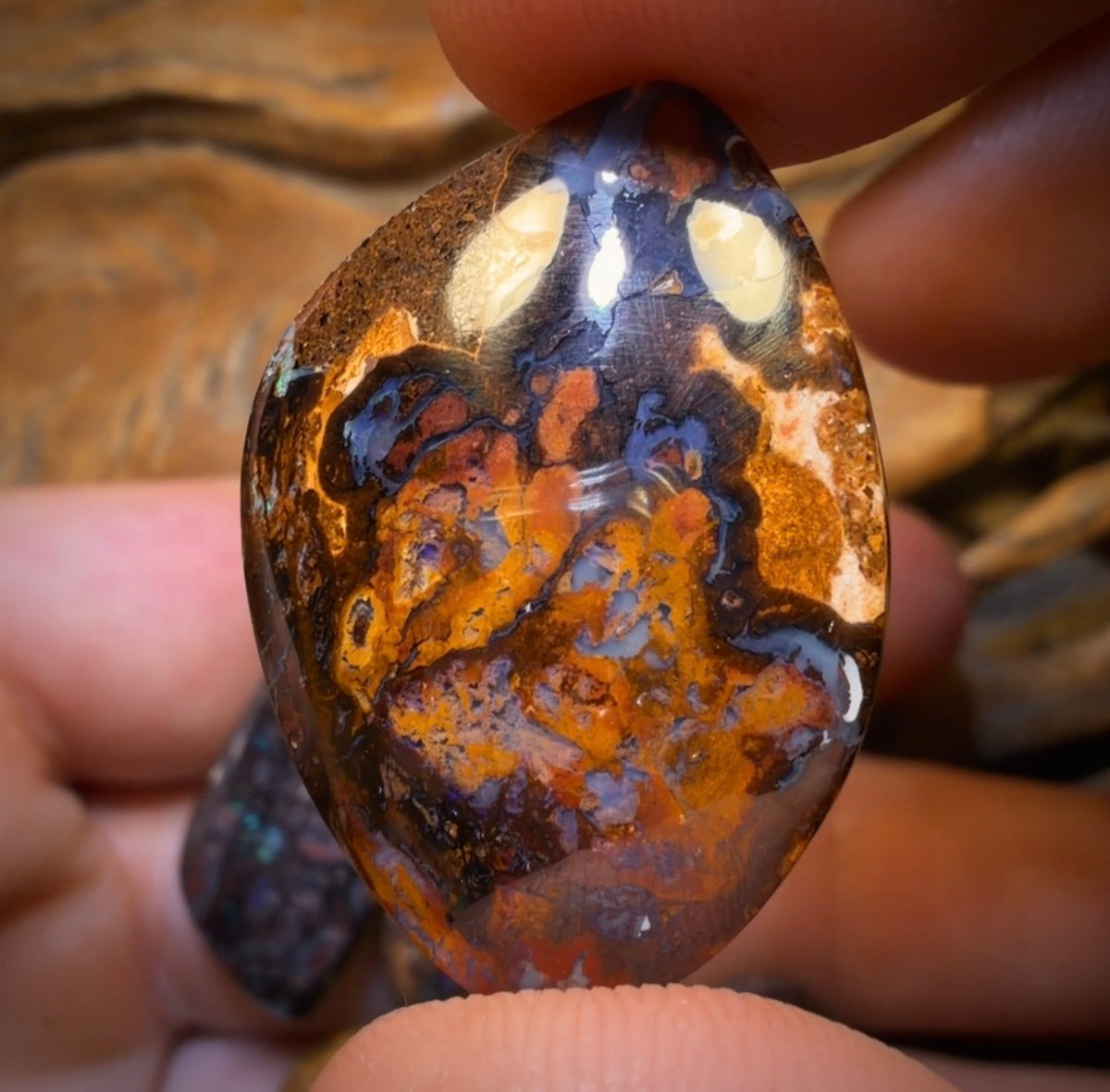 139.9cts - 5x Australian Tribal Boulder Opal’s. Wholesale Dealers Parcel