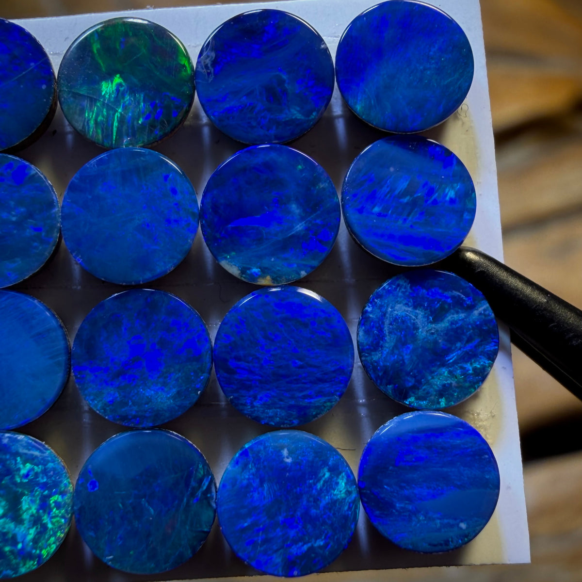 🔒6.3cts - 16x Australian Boulder Opal Doublets WHOLESALE PARCEL