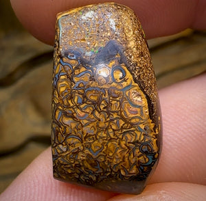 27.6cts - Yowah Nut Opal. Tribal Pattern