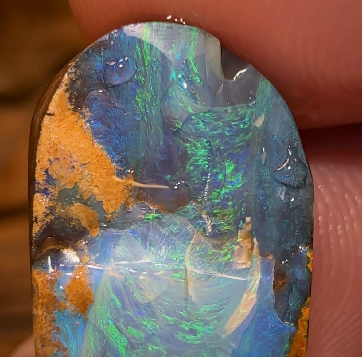 12.4cts - Australian Boulder Opal Rub - Opal Whisperers