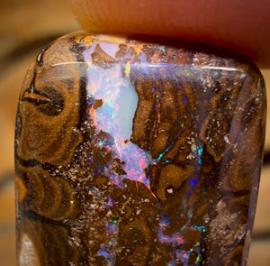 48.5cts - Candy Cane Swirls Yowah Nut Opal. Australian Boulder Opal