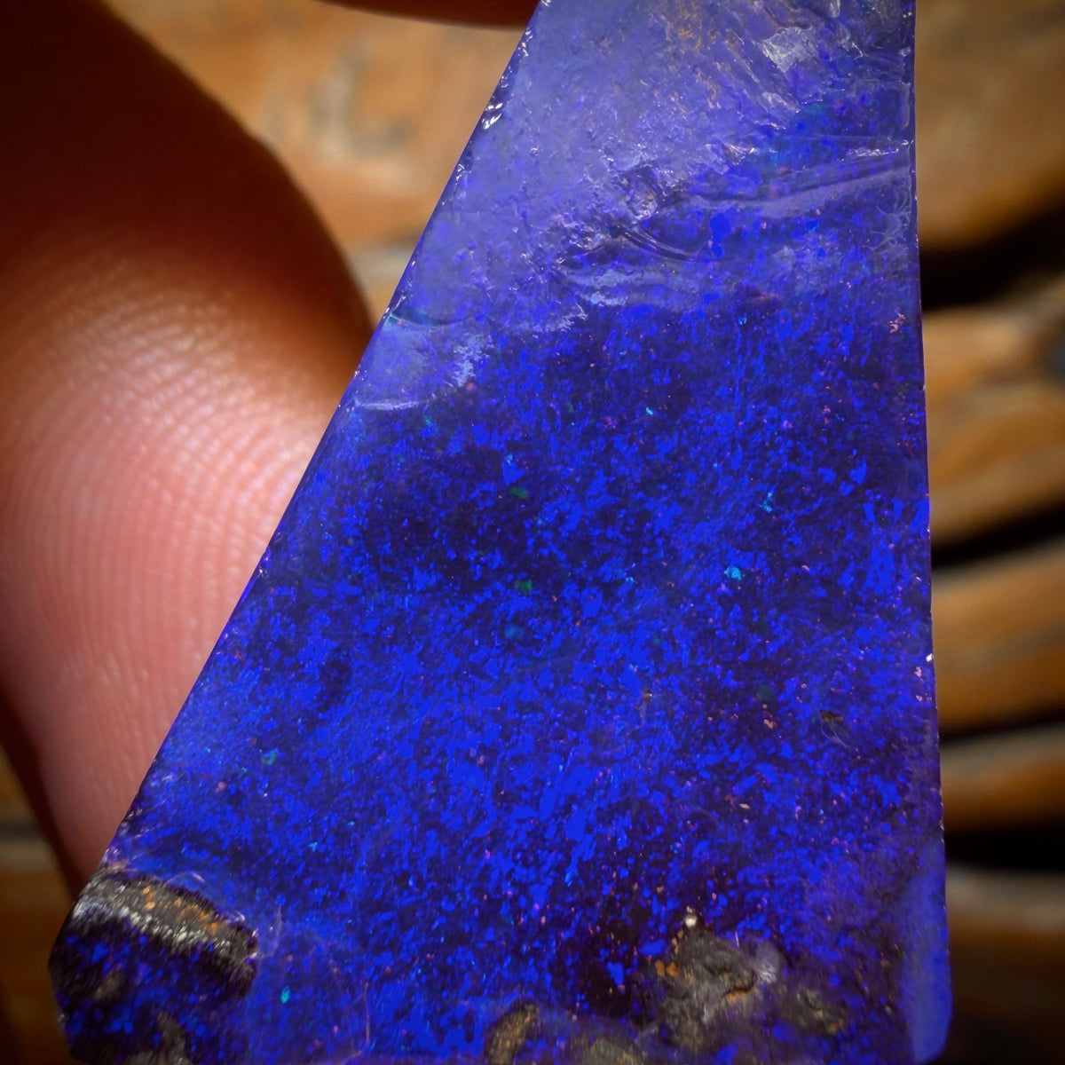 78.9cts - Australian Boulder Seam Opal Pair. Natural Split