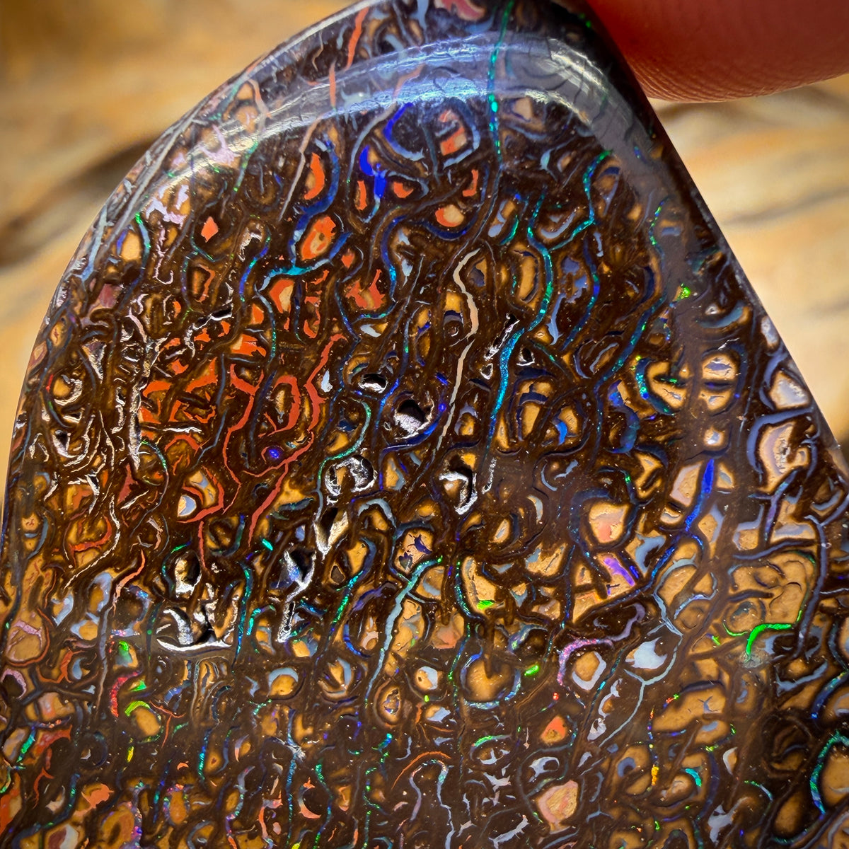 150.1cts - Awesome Tribal Yowah Nut Opal. Double Sided Picture Stone