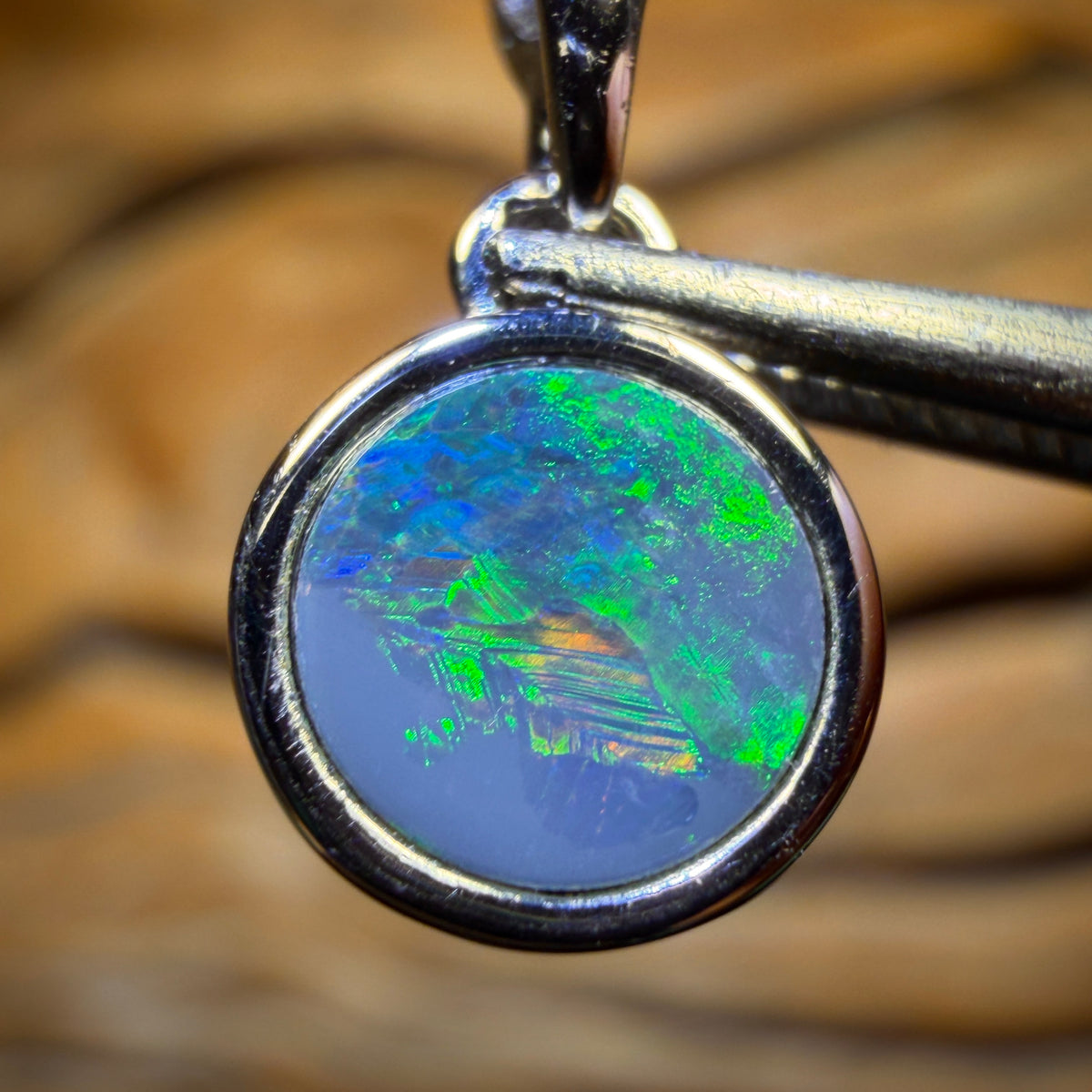 WILDCARD! Sterling Silver - Queensland Boulder Opal Doublet Pendant. Classic Best Seller