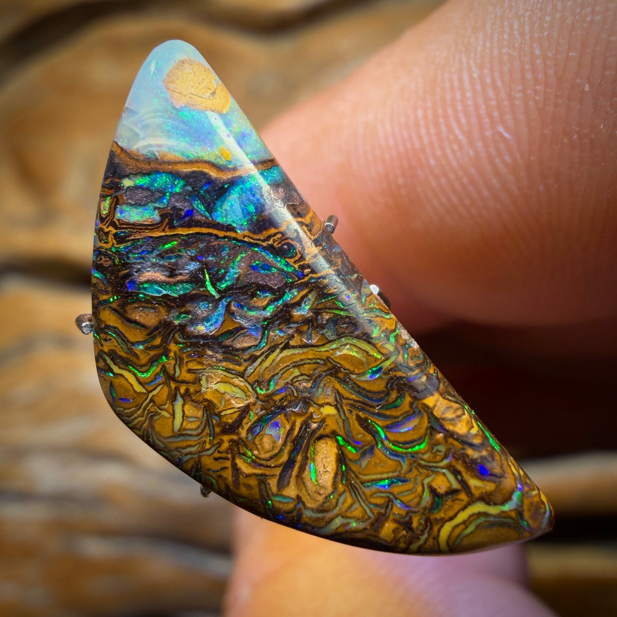 9.1cts - Yowah Nut Tribal Opal. Australian Boulder Opal