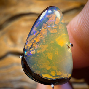 9.3cts - Yowah Nut Crystal Centre Opal. Australian Boulder Opal