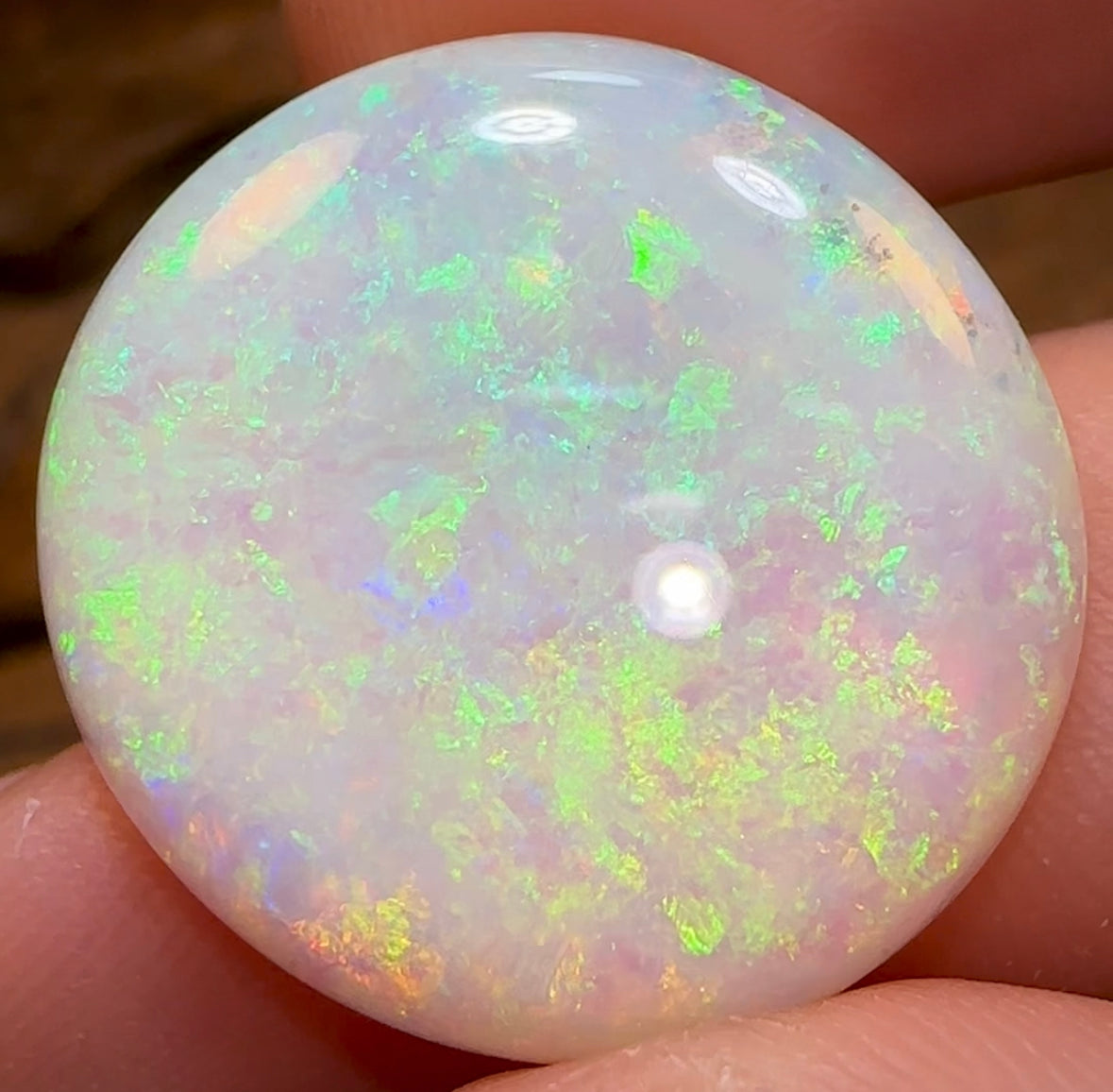 21.7cts - Large Gem Coober Pedy White Opal. Australian Opal - Opal Whisperers