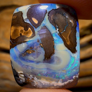 Dad Ring Stone! 32.4cts - “Whirl Pool” Yowah Nut Opal. Australian Boulder Opal