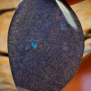 Bargain Banger Card! 25.1cts - Rare Black Boulder Seam Opal. Australian Opal