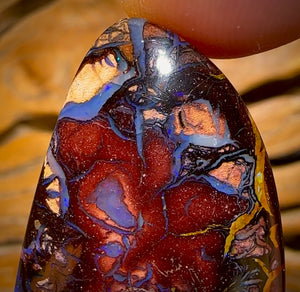 63.3cts - Tribal Queensland Boulder Opal from Yowah Double Sided