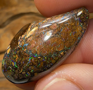 35.8cts - Yowah Boulder Opal. Tribal Pattern Australian Opal - Opal Whisperers