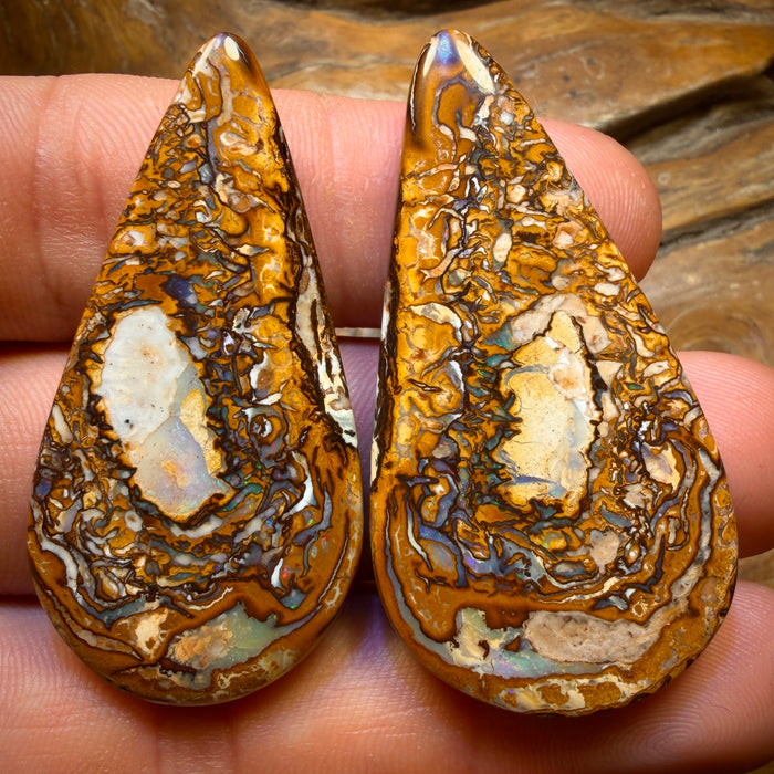 91.8cts - Tribal Queensland Boulder Opal Pair
