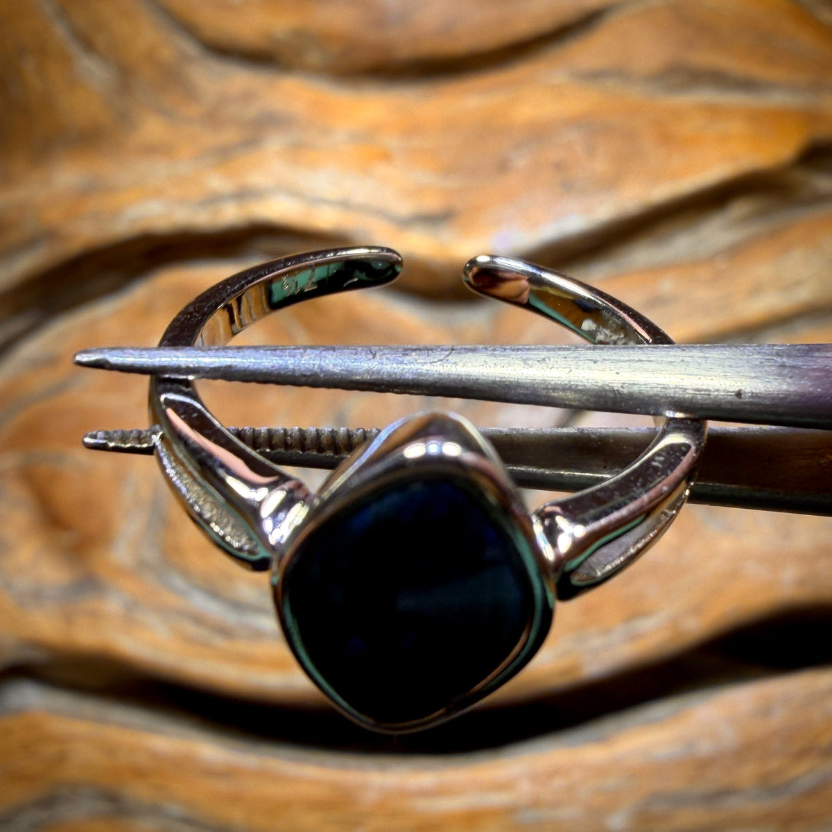 Sterling Silver - Queensland Boulder Opal Doublet Ring