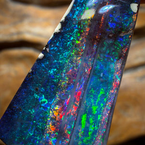 “Set in Stone” - Private Collector Acquisition - “Red Carpet” 19.9cts - Top Australian Boulder Seam Opal
