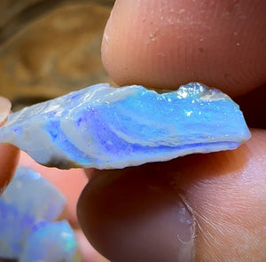 59.5cts - 5x Lightning Ridge Opal Rough Parcel